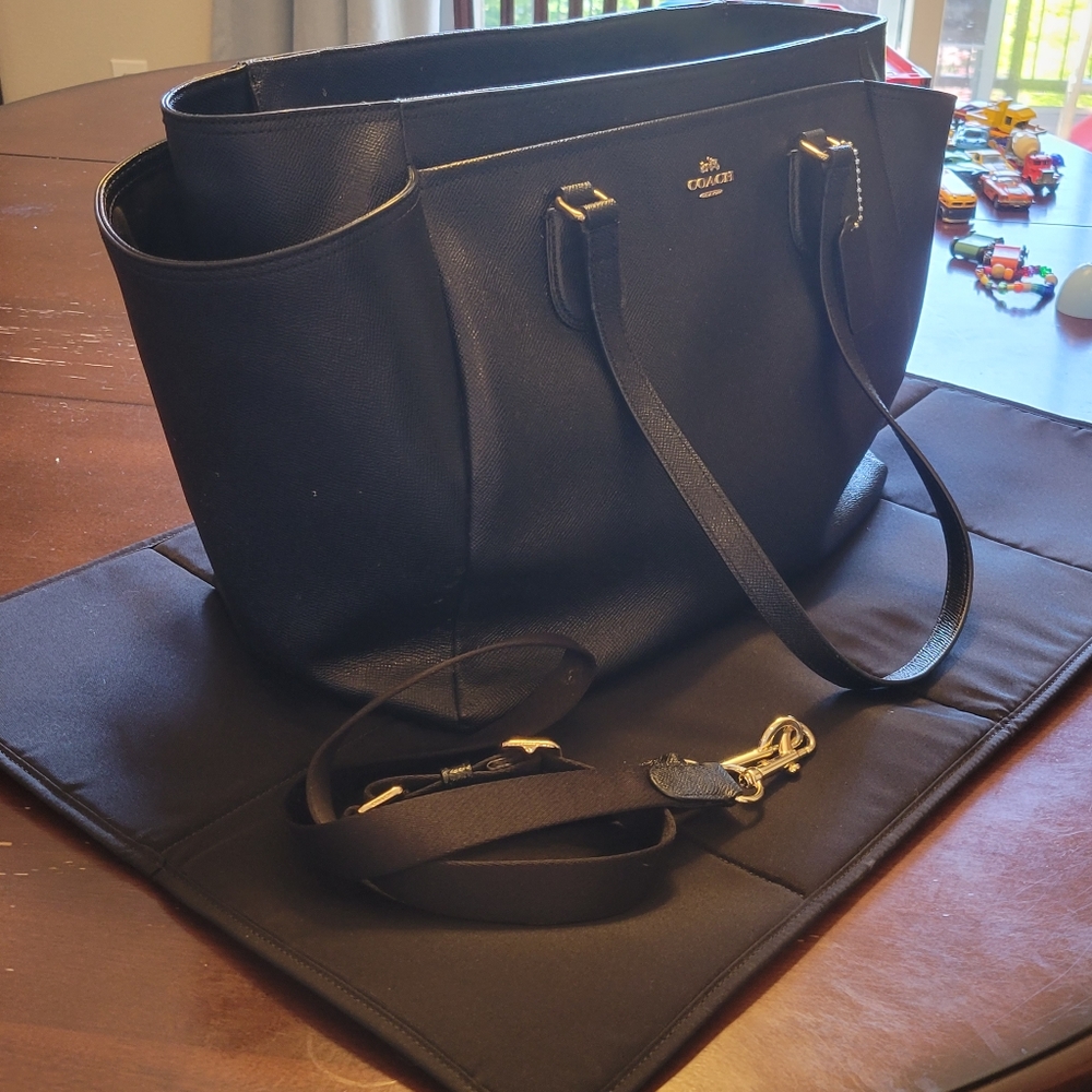 Leather COACH Baby Bag
